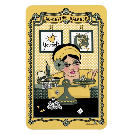 Erreichen von Balance_C_4x6 Kühlschrank Magnet (Vertikal)