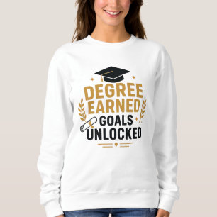 Erreichte Abschlüsse Ziele freigeschaltet Damen-Ab Sweatshirt