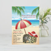 Erreichte Bestimmungsort-Einladung Einladung (Stehend Vorderseite)