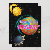 ERREICHUNG DER STERNE FEIERTAGSKARTE (Vorne/Hinten)