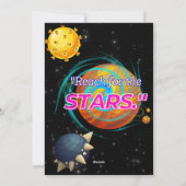 ERREICHUNG DER STERNE FEIERTAGSKARTE (Rückseite)