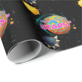 ERREICHUNG DER STERNE GESCHENKPAPIER (Rolleneckpunkt)