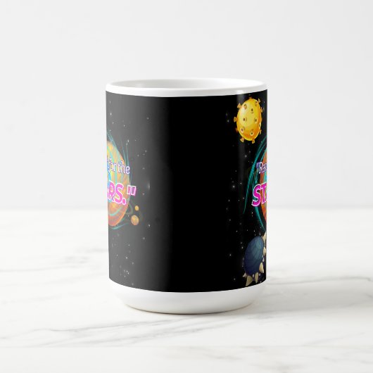 ERREICHUNG DER STERNE KAFFEETASSE (Mittel)