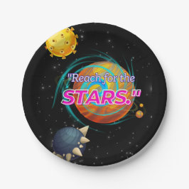 ERREICHUNG DER STERNE PAPPTELLER