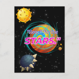 ERREICHUNG DER STERNE POSTKARTE