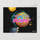 ERREICHUNG DER STERNE POSTKARTE (Rückseite)