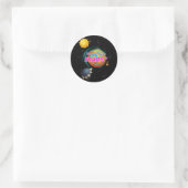 ERREICHUNG DER STERNE RUNDER AUFKLEBER (Tasche)