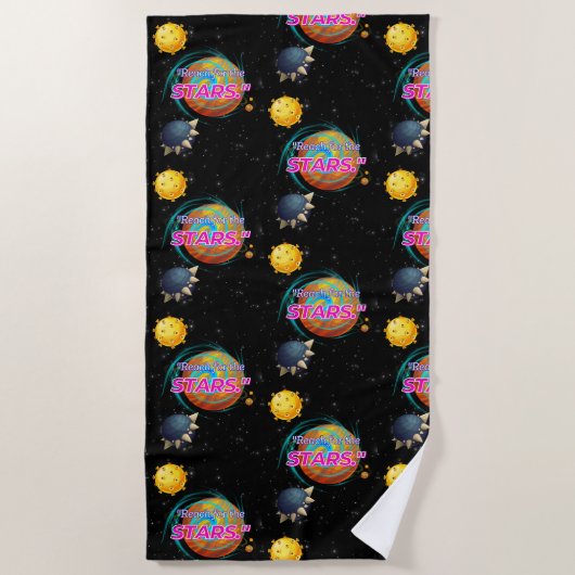 ERREICHUNG DER STERNE STRANDTUCH (Vorderseite)