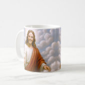 Erretter Jesus Kaffeetasse (Vorderseite Links)