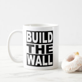 Errichten Sie die Wand Kaffeetasse