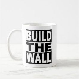 Errichten Sie die Wand Kaffeetasse