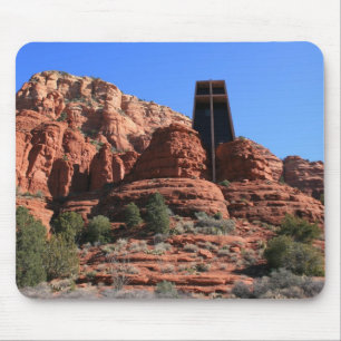 Errichtet auf einem Berggipfel Mousepad