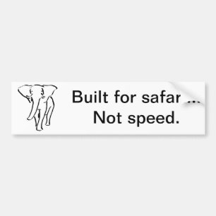 Errichtet für Safari Autoaufkleber