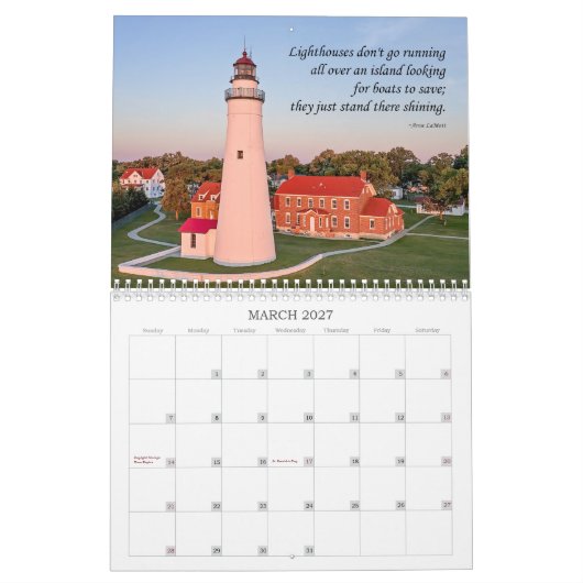 Errichtet, um Leuchtturm-Kalender zu dienen Kalender (Mär 2027)