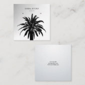 Erring Jewelier Display Card ・ Tropic Palm Quadratische Visitenkarte (Vorne/Hinten)