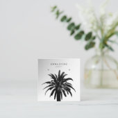Erring Jewelier Display Card ・ Tropic Palm Quadratische Visitenkarte (Stehend Vorderseite)