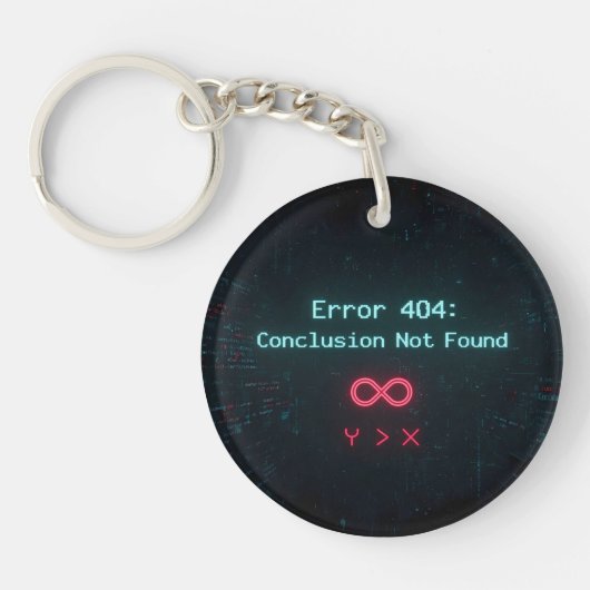 Error 404: Conclusion Not Found – Logic Loop Keych Schlüsselanhänger (Vorderseite)