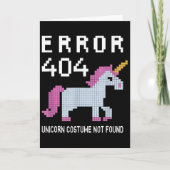 Error 404 Unicorn Costume Found Halloween Programm (Vorderseite)