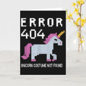 Error 404 Unicorn Costume Found Halloween Programm (Gelbe Blume)