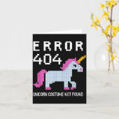 Error 404 Unicorn Costume Found Halloween Programm (Gelbe Blume)