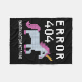 Error 404 Unicorn Costume Found Halloween Programm Fleecedecke (Vorderseite (Horizontal))