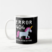 Error 404 Unicorn Costume Found Halloween Programm Kaffeetasse (Links)