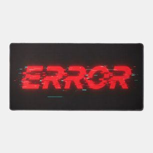 "ERROR" Glitch Ästhetik Erweiterte Schreibtischunt Schreibtischunterlage