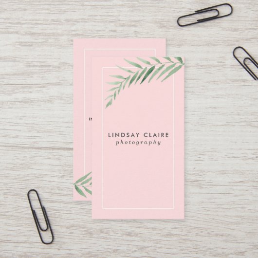 Erröten botanische Visitenkarten Visitenkarte (Vorderseite/Rückseite Beispiel)