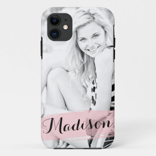 Erröten das rosa personalisierte Case-Mate iPhone hülle (Rückseite)