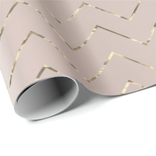 Erröten das rosa Rosen-Gold metallischer Foxier Geschenkpapier