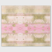 Erröten das rosa schöne Goldbezaubernde Aquarell Geschenkpapier (Flach)