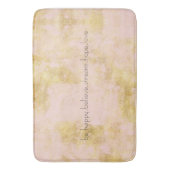 Erröten der rosa personalisierte GoldGrunge Badematte (Vorderseite Vertikal)