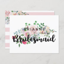 Erröten der Rose Wasserfarbe wirst du meine Brautj