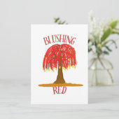 Erröten Einladung (Stehend Vorderseite)