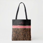 Erröten, Floral und Leopardenmuster Tasche (Vorderseite)