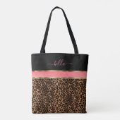 Erröten, Floral und Leopardenmuster Tasche (Rückseite)