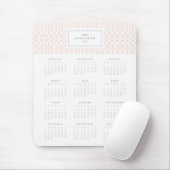 Erröten Gitter-jährlicher Kalender Mousepad (Mit Mouse)