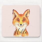 Erröten Hallo Fuchs Mousepad (Vorne)
