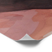Erröten Komfort – Wasserfarbe Rosa Sofa Wohnzimmer Poster (Ecke)