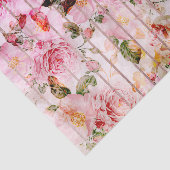 Erröten moderne mit Blumenstreifen des rosa Seidenpapier (Ausschnitt)