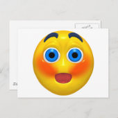 Erröten Postkarte (Vorne/Hinten)