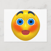 Erröten Postkarte (Vorderseite)