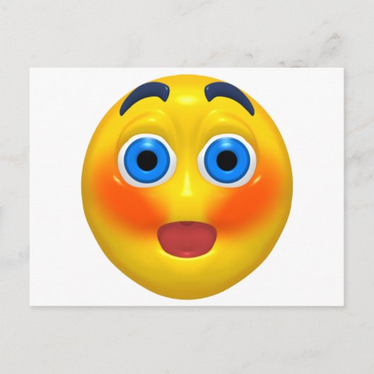 Erröten Postkarte (Vorderseite)