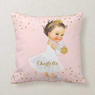 Erröten rosa Baby-Mädchen-Name Kissen