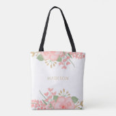 Erröten rosa Blumenmatrone der EhrenTaschen-Tasche Tasche (Rückseite)