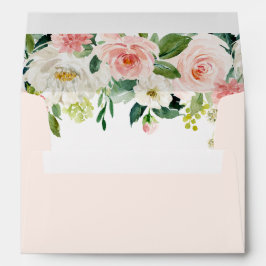 Erröten rosa Blüte Vor-Druckadressen-12x18