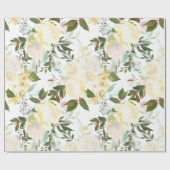 Erröten rosa Elfenbeinbeige Geschenkpapier (Flach)