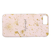 Erröten rosa GoldSpritzer Case-Mate iPhone Hülle (Rückseite (Horizontal))