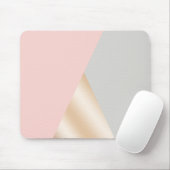 Erröten Rosa-, Grau- u. Rosengoldgeometrische Mousepad (Mit Mouse)