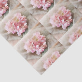 Erröten rosa Herzhydrangea-Fliesen für decoupage Seidenpapier (Ausschnitt)